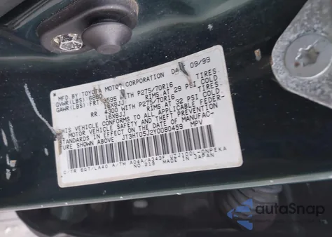 2000 Toyota Land Cruiser z USA, uszkodzony, nr VIN JT3HT05J2Y0080459